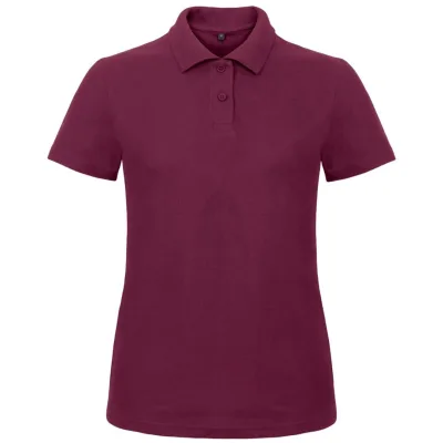 B&C Piqué Poloshirt Damen 01.ID10 Gr. M wine