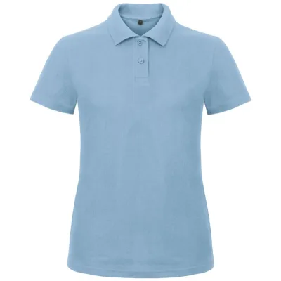 B&C Piqué Poloshirt Damen 01.ID10 Gr. S light blue