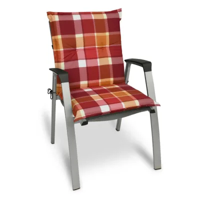Beautissu Niederlehnerauflage Rot 50x6x100 cm