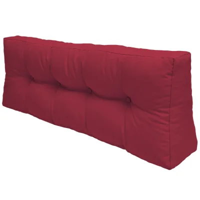Beautissu Palettenkissen Rot 40x10x120 cm