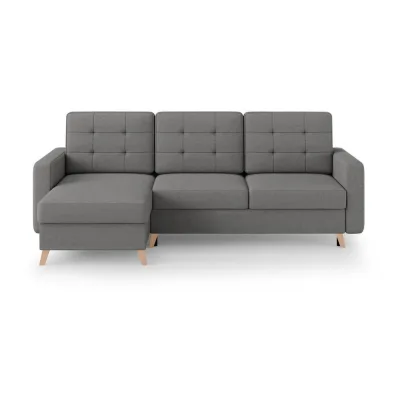 Beautysofa Eckschlafsofa Grau 236x151 cm
