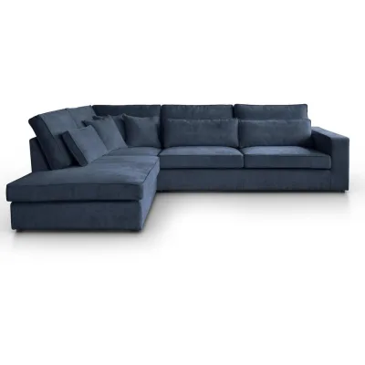 Beautysofa Ecksofa Dunkelblau 314x224 cm