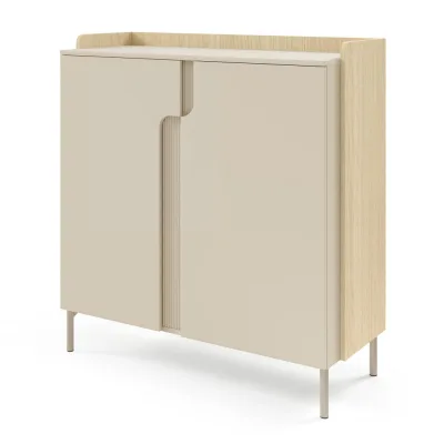 Beautysofa Kommode Eiche 103x110x42 cm