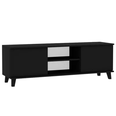 Beautysofa Lowboard Schwarz 150x50x40 cm
