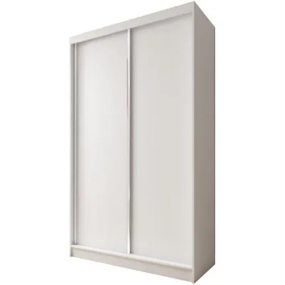 Beautysofa Schwebetürenschrank Weiß 120x216x61 cm