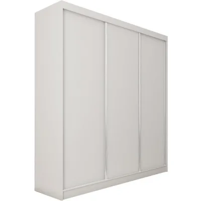 Beautysofa Schwebetürenschrank Weiß 240x216x61 cm