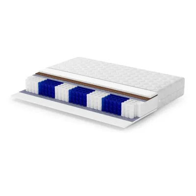 Beautysofa Taschenfedernkernmatratze Weiß 90x200 cm