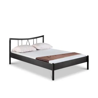 BED BOX Metallbett Dunkelgrau 120x220 cm