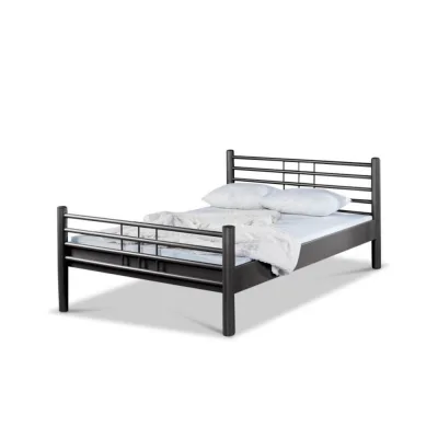 BED BOX Metallbett Dunkelgrau 140x220 cm