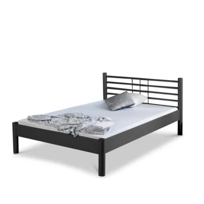 BED BOX Metallbett Schwarz 120x210 cm