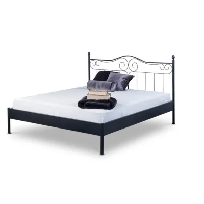 BED BOX Metallbett Schwarz 180x220 cm