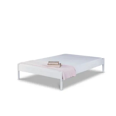 BED BOX Metallbett Weiß 100x210 cm