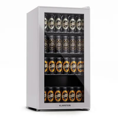 Beersafe 74 Slim Kühlschrank 74 Liter 3 Böden Panoramaglastür Quartz 74 Liter