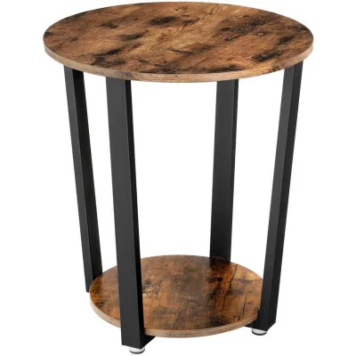 Begryf Couchtisch Dunkelbraun, Schwarz 46x52x46 cm