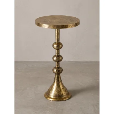 Beistelltisch Aluminium Gold Ø 30x56 cm - ALVOR   Kadima Design