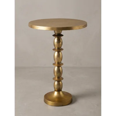 Beistelltisch Aluminium Gold Ø 40x56 cm - ALVOR   Kadima Design