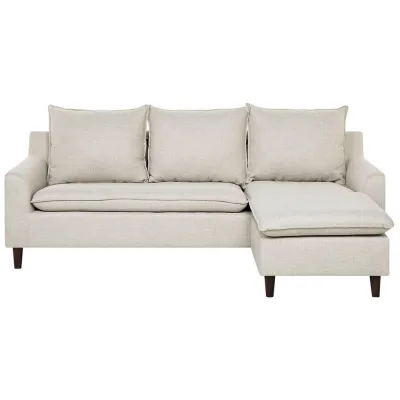 Beliani Ecksofa Beige 206x140 cm