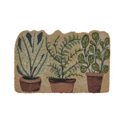 Beliani Fussmatte Natur 60x40 cm