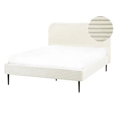 Beliani Polsterbett Creme 140x200 cm