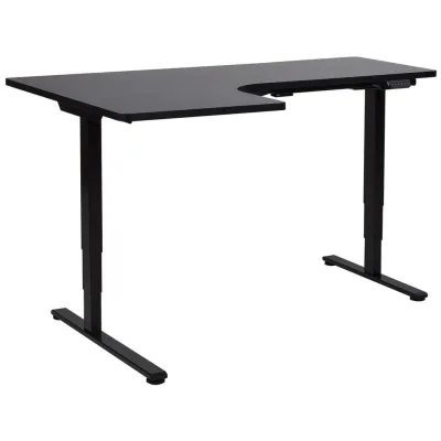 Beliani Schreibtisch Schwarz 160x60x109 cm