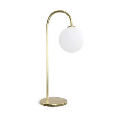 Belid Tischleuchte Ballon Opal, Messing 26.6x52.5x16 cm