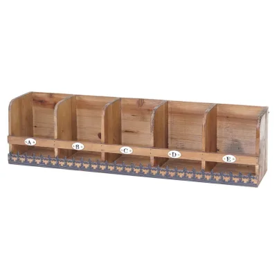 Berlinlodge Wandregal Natur 18x71x16 cm