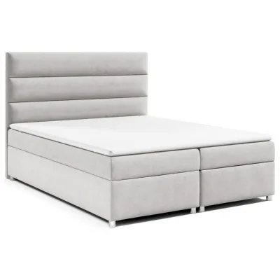 Best For Home Boxspringbett Silber 140x200 cm