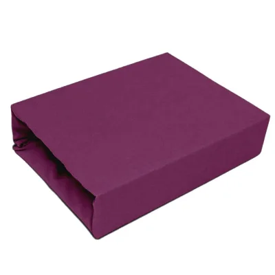 Best For Home Spannbettlaken Pflaume 80x180 cm