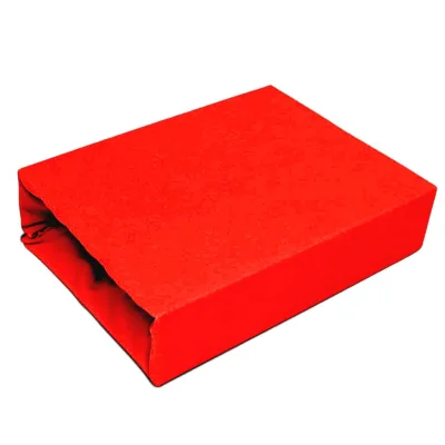 Best For Home Spannbettlaken Rot 80x180 cm