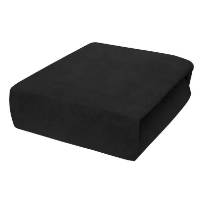 Best For Home Spannbettlaken Schwarz 120x200 cm