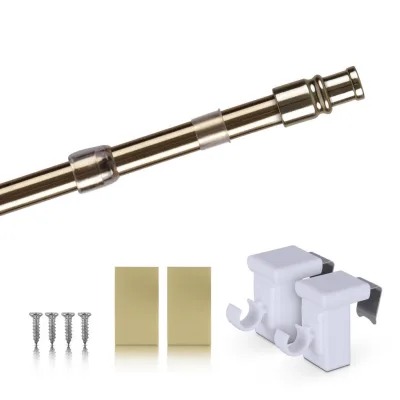 Bestlivings Gardinenstange Gold 125 cm