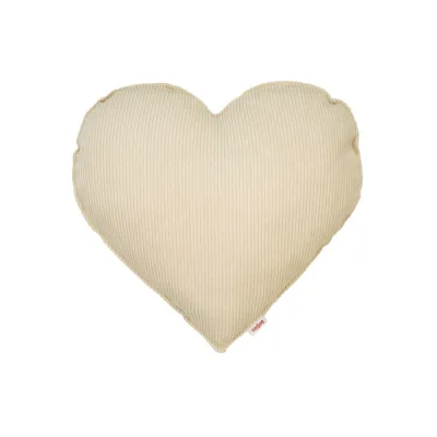 beties Heimtextil Herzkissen Beige 35x40 cm