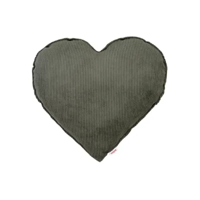 beties Heimtextil Herzkissen Grau 35x40 cm