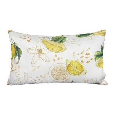 beties Heimtextil Kissenhülle Weiß, Ecru, Gelb, Limette, Mehrfarbig 30x50 cm