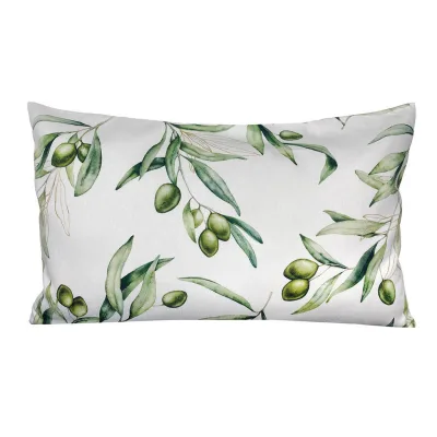 beties Heimtextil Kissenhülle Weiß, Ecru, Grün, Olivgrün, Mehrfarbig 30x50 cm