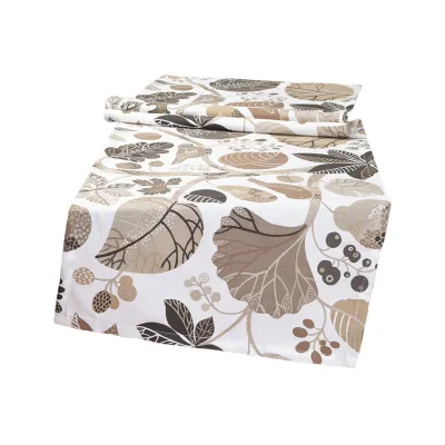 beties Heimtextil Tischläufer Ecru, Taupe 40x150 cm