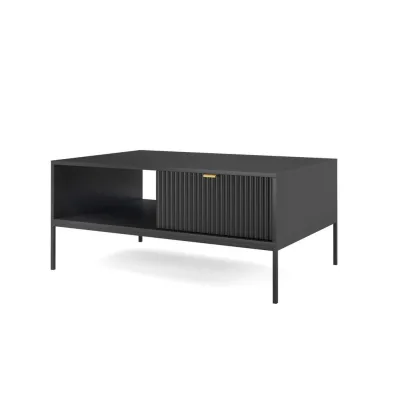 Bettso Couchtisch Schwarz 104x46x68 cm