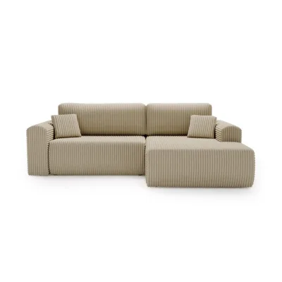 Bettso Ecksofa Creme 257x177 cm