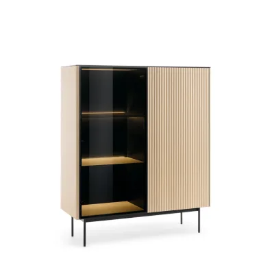 Bettso Vitrine Eiche 107x126x39 cm