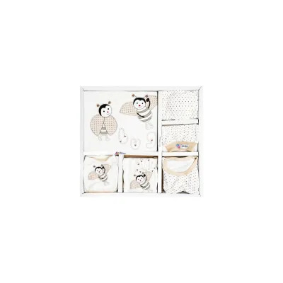 Biene Baby Erstausstattungspaket 10-teilig aus 100% Baumwolle -