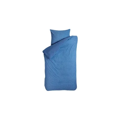 Bink Bettwäsche Tupfen jeansblau 135 x 200