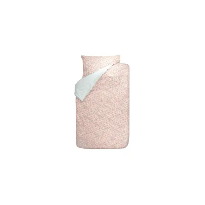 Bink Kinderbettwäsche  Bibi Streublümchen rosa rot türkis 100 x 135