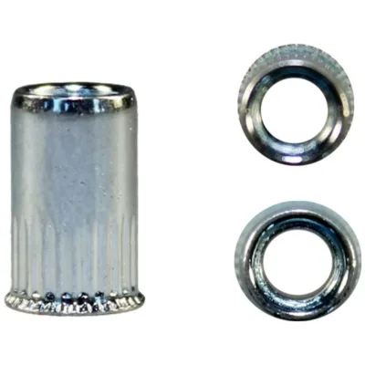 Blindnietmutter Stahl verzinkt, kleiner Senkkopf, M 6, 30 mm lang