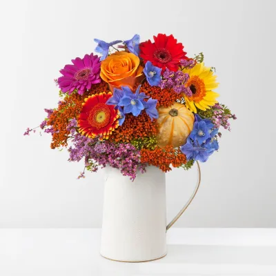 Blumenstrauß 'Farbexplosion', handgebunden