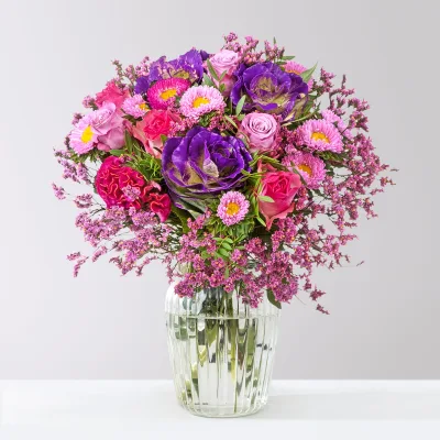 Blumenstrauß 'Warmherzig', handgebunden