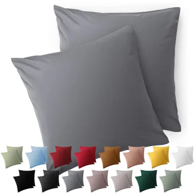 Blumtal Kissenbezug Grau 40x40 cm