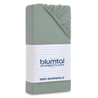 Blumtal Spannbettlaken Grün 135x190 cm