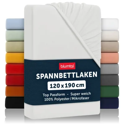 Blumtal Spannbettlaken Natur 120x190 cm