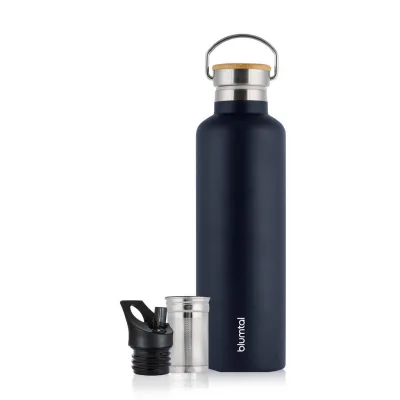 Blumtal Trinkflasche Dunkelblau