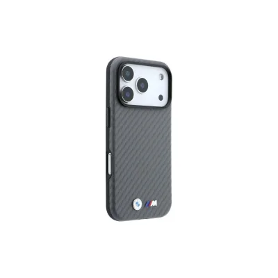 BMW M Carbon kompatibel mit iPhone 18/17 Pro Max Grau Hülle